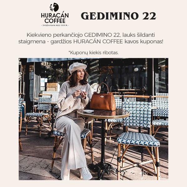 GEDIMINO 22 kavos kuponas