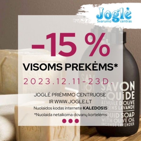 JOGLE prekems akcija 15 Akro 430 x 430 piks.