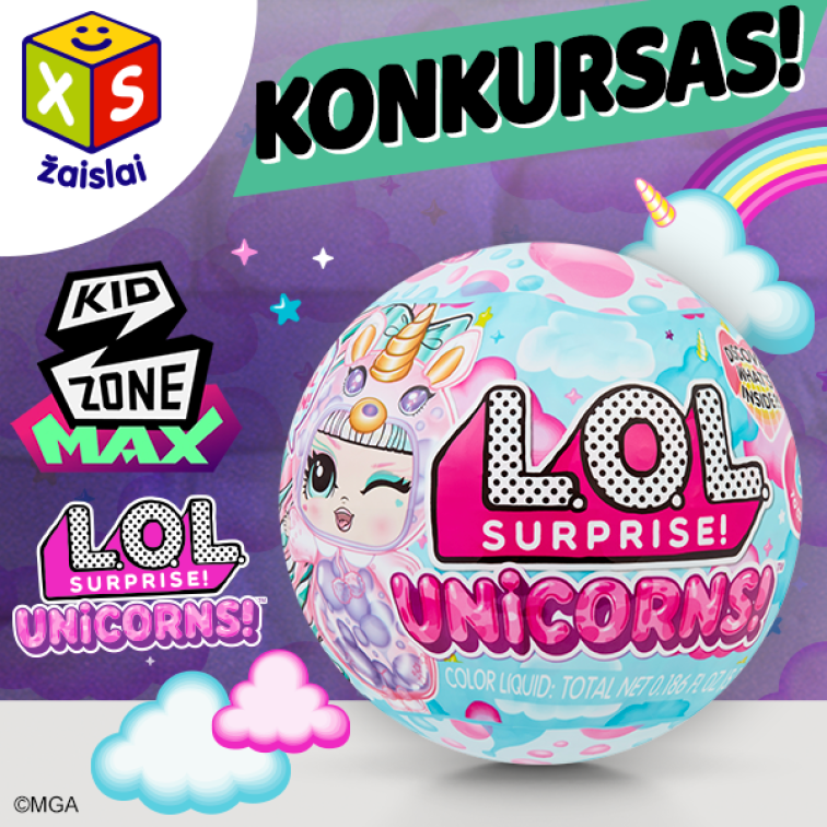 Kidzone LOL Unicorns 600x600px LIT