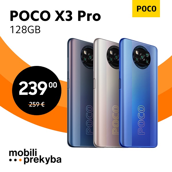 POCO X3 Pro 128GB - tik 239 Eur | PANORAMA
