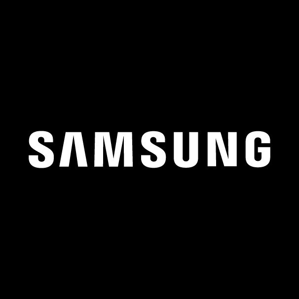 Samsung logo juodam fone 606x606